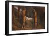 Imogen and the Shepherds 1860-1870 (Oil on Canvas)-James Smetham-Framed Giclee Print