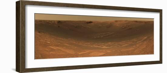 Impact Crater Endurance on the Surface of Mars-Stocktrek Images-Framed Photographic Print