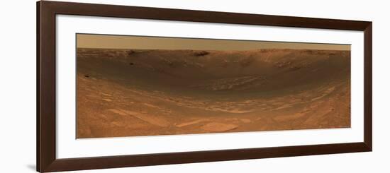 Impact Crater Endurance on the Surface of Mars-Stocktrek Images-Framed Photographic Print