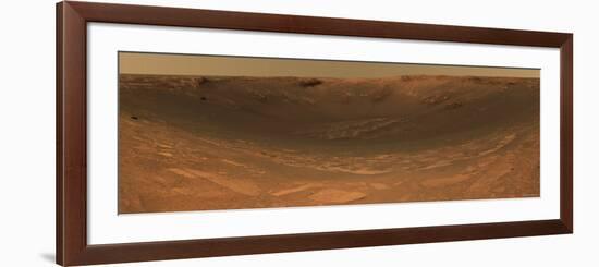 Impact Crater Endurance on the Surface of Mars-Stocktrek Images-Framed Photographic Print