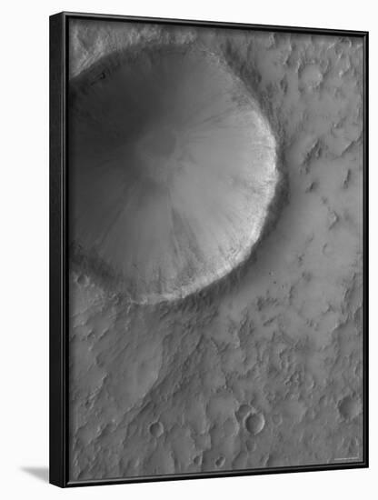 Impact Crater on Mars-Stocktrek Images-Framed Photographic Print