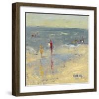 Impasto Beach Day I-Marilyn Wendling-Framed Art Print