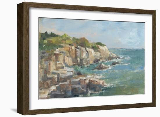 Impasto Ocean View I-Ethan Harper-Framed Art Print