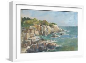 Impasto Ocean View I-Ethan Harper-Framed Art Print