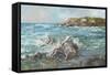 Impasto Ocean View II-Ethan Harper-Framed Stretched Canvas