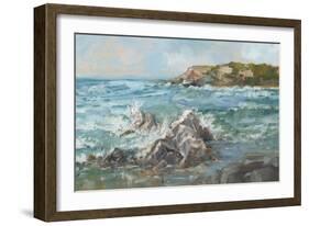 Impasto Ocean View II-Ethan Harper-Framed Art Print