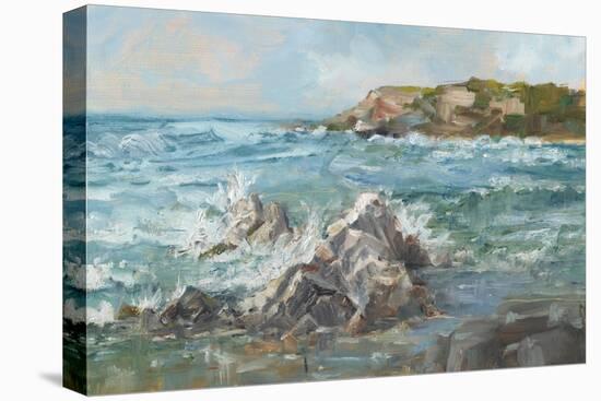 Impasto Ocean View II-Ethan Harper-Stretched Canvas