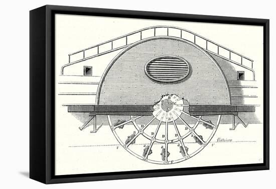 Impeller of a Steamboat-null-Framed Stretched Canvas