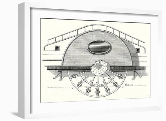 Impeller of a Steamboat-null-Framed Giclee Print