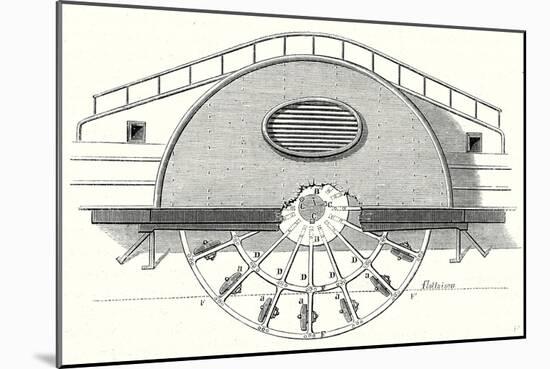 Impeller of a Steamboat-null-Mounted Giclee Print