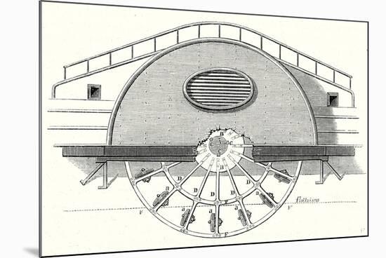 Impeller of a Steamboat-null-Mounted Premium Giclee Print