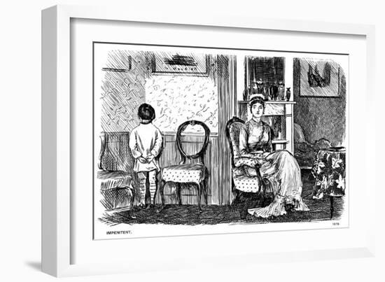 Impenitent, 1878-George Du Maurier-Framed Giclee Print