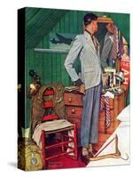 "Imperfect Fit", December 15,1945-Norman Rockwell-Stretched Canvas