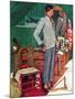"Imperfect Fit", December 15,1945-Norman Rockwell-Mounted Giclee Print