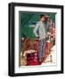 "Imperfect Fit", December 15,1945-Norman Rockwell-Framed Giclee Print