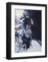 Imperfection Blue-Design Fabrikken-Framed Art Print