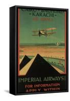 Imperial Airways, 1926-Charles C. Dickson-Framed Stretched Canvas