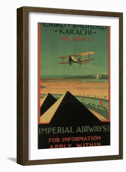 Imperial Airways, 1926-Charles C. Dickson-Framed Giclee Print