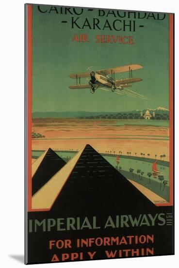 Imperial Airways, 1926-Charles C. Dickson-Mounted Giclee Print