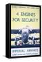 Imperial Airways: 4 Engines for Security-null-Framed Stretched Canvas