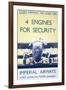 Imperial Airways: 4 Engines for Security-null-Framed Giclee Print