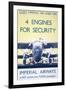 Imperial Airways: 4 Engines for Security-null-Framed Giclee Print