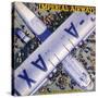 Imperial Airways Bird's Eye View-null-Stretched Canvas