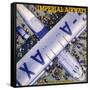 Imperial Airways Bird's Eye View-null-Framed Stretched Canvas