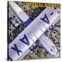 Imperial Airways Bird's Eye View-null-Stretched Canvas