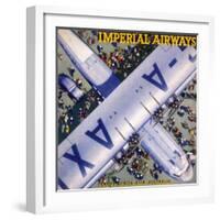 Imperial Airways Bird's Eye View-null-Framed Premium Giclee Print