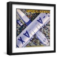 Imperial Airways Bird's Eye View-null-Framed Art Print