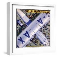 Imperial Airways Bird's Eye View-null-Framed Art Print