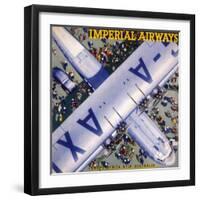 Imperial Airways Bird's Eye View-null-Framed Art Print