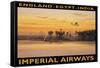 Imperial Airways, Egypt-Kerne Erickson-Framed Stretched Canvas