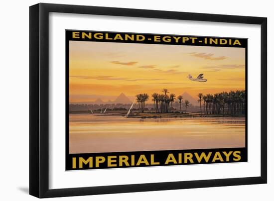 Imperial Airways, Egypt-Kerne Erickson-Framed Art Print