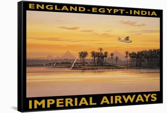 Imperial Airways, Egypt-Kerne Erickson-Framed Stretched Canvas