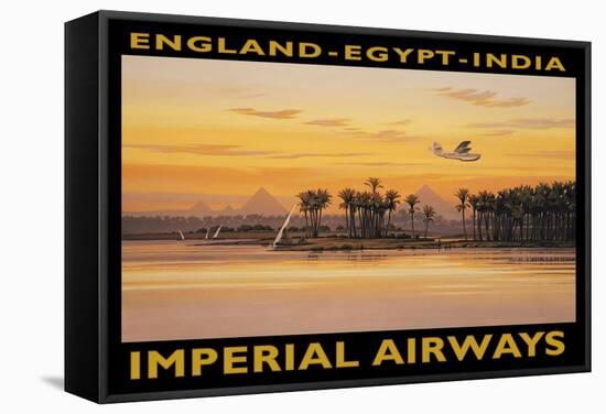 Imperial Airways, Egypt-Kerne Erickson-Framed Stretched Canvas