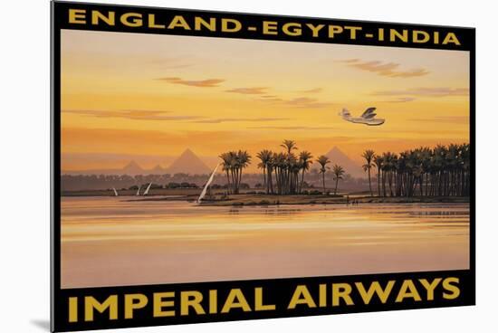 Imperial Airways, Egypt-Kerne Erickson-Mounted Art Print