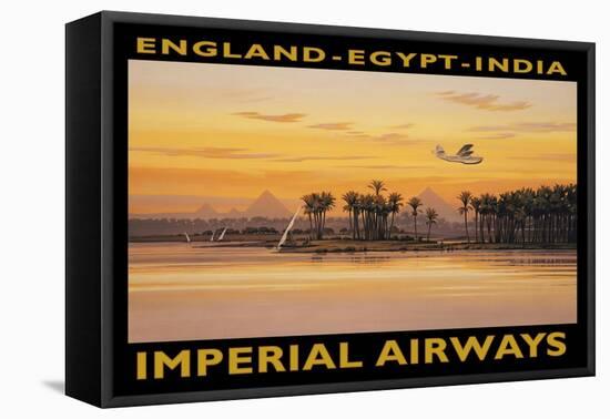 Imperial Airways, Egypt-Kerne Erickson-Framed Stretched Canvas