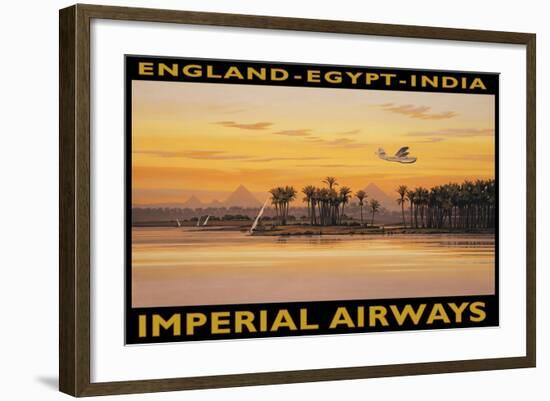 Imperial Airways, Egypt-Kerne Erickson-Framed Art Print