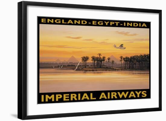 Imperial Airways, Egypt-Kerne Erickson-Framed Art Print