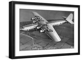 Imperial Airways Ltd Ensign Air Liner, C1930S-null-Framed Photographic Print