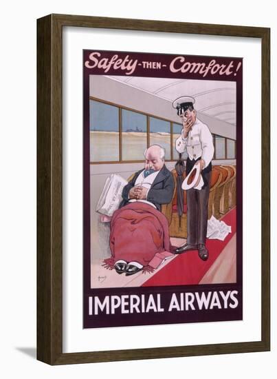 Imperial Airways Poster by John Hassall-null-Framed Art Print