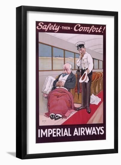 Imperial Airways Poster by John Hassall-null-Framed Art Print