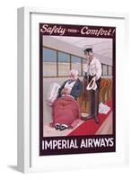 Imperial Airways Poster by John Hassall-null-Framed Art Print