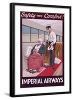 Imperial Airways Poster by John Hassall-null-Framed Art Print