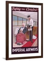 Imperial Airways Poster by John Hassall-null-Framed Art Print