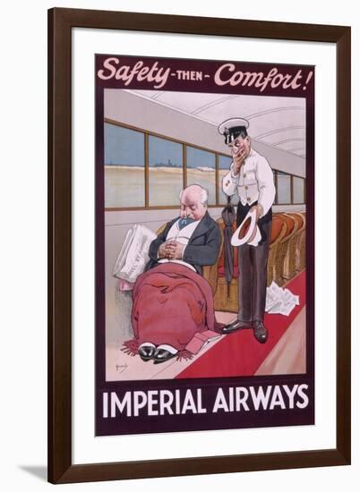 Imperial Airways Poster by John Hassall-null-Framed Art Print