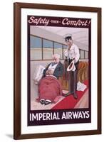 Imperial Airways Poster by John Hassall-null-Framed Art Print