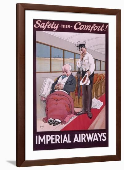 Imperial Airways Poster by John Hassall-null-Framed Art Print